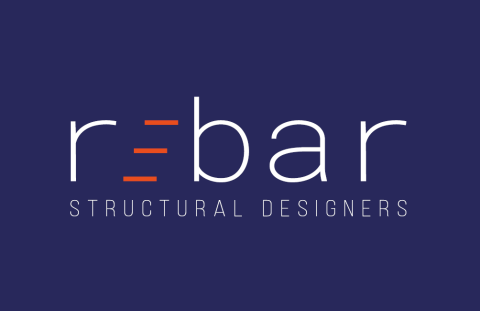 Rebar_logo blauwe achtergrond