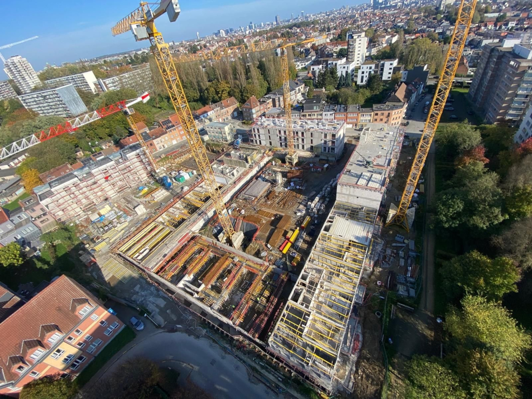 Chantier vue du haut 